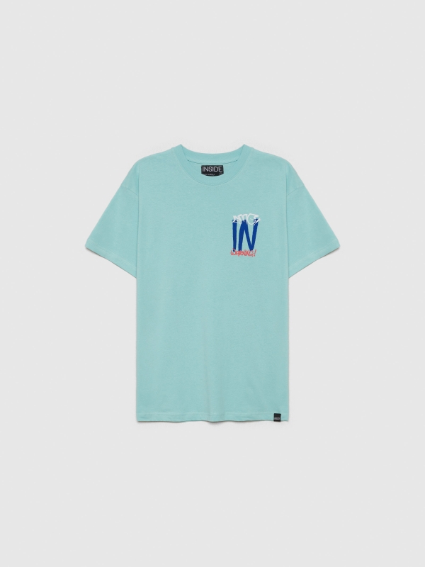 Camiseta End is near blanco vista trasera
