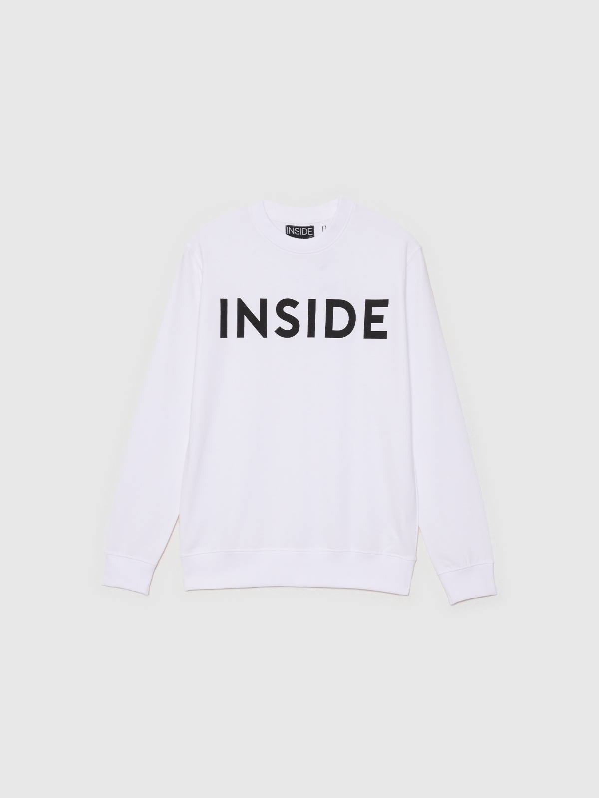  Hoodies INSIDE branco vista frontal