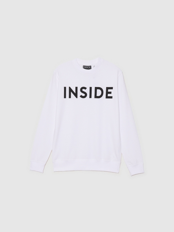  Hoodies INSIDE branco vista frontal