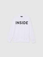 %Pto% Sudadera sin capucha INSIDE blanco vista frontal