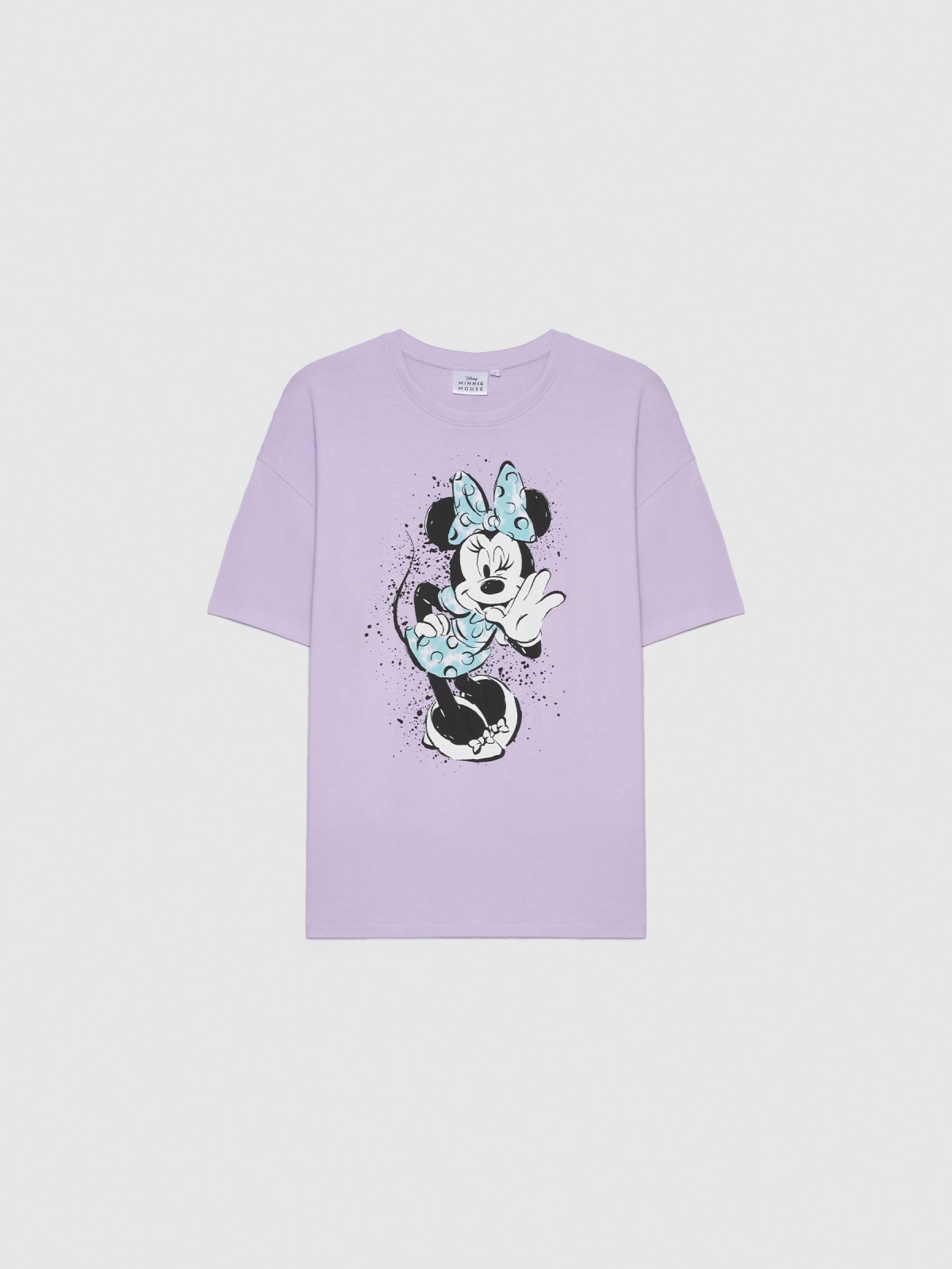  Minnie Mouse oversize t-shirt lilac front view