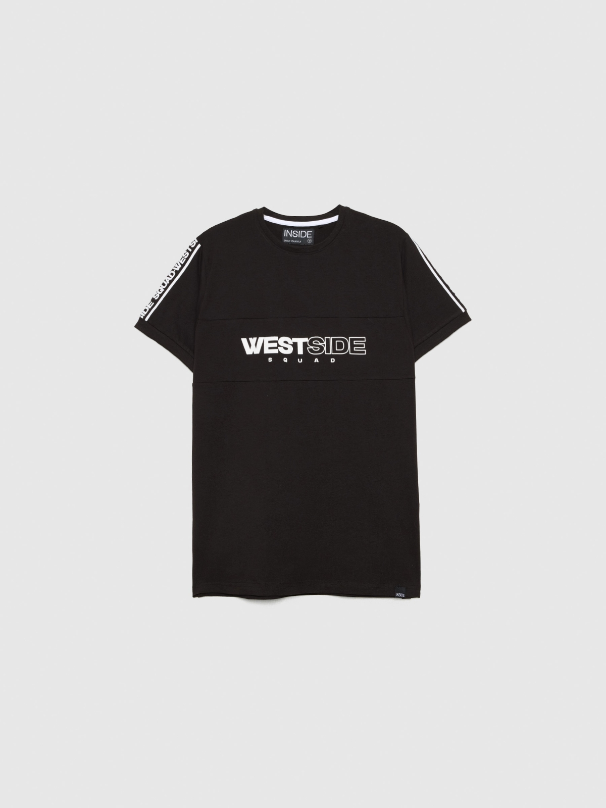  Camiseta Westside negro vista frontal