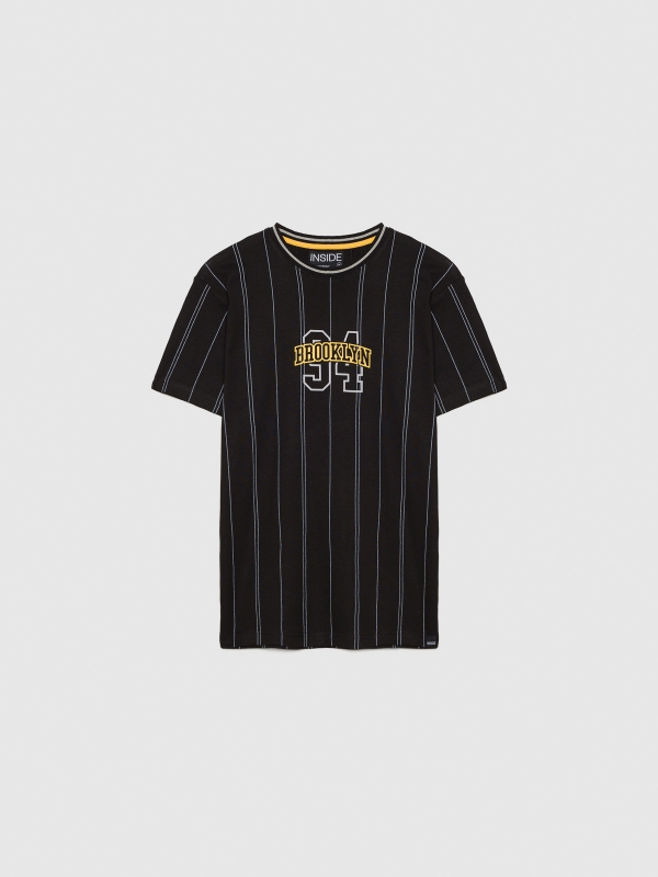  Baseball T-shirt black front view