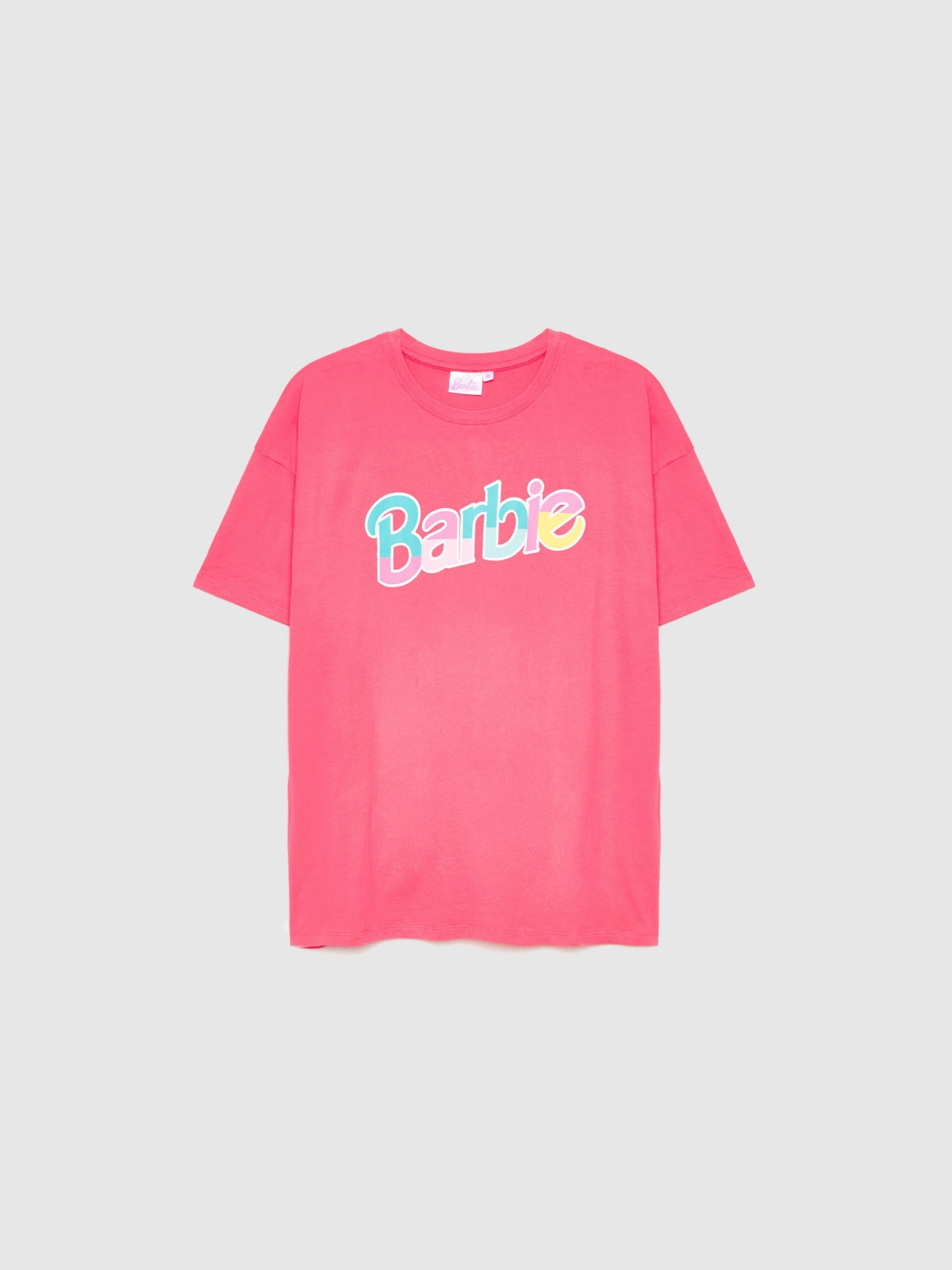  Barbie oversize t-shirt pink front view