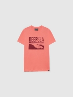 %Pto% Camiseta Deep Sea rosa vista frontal