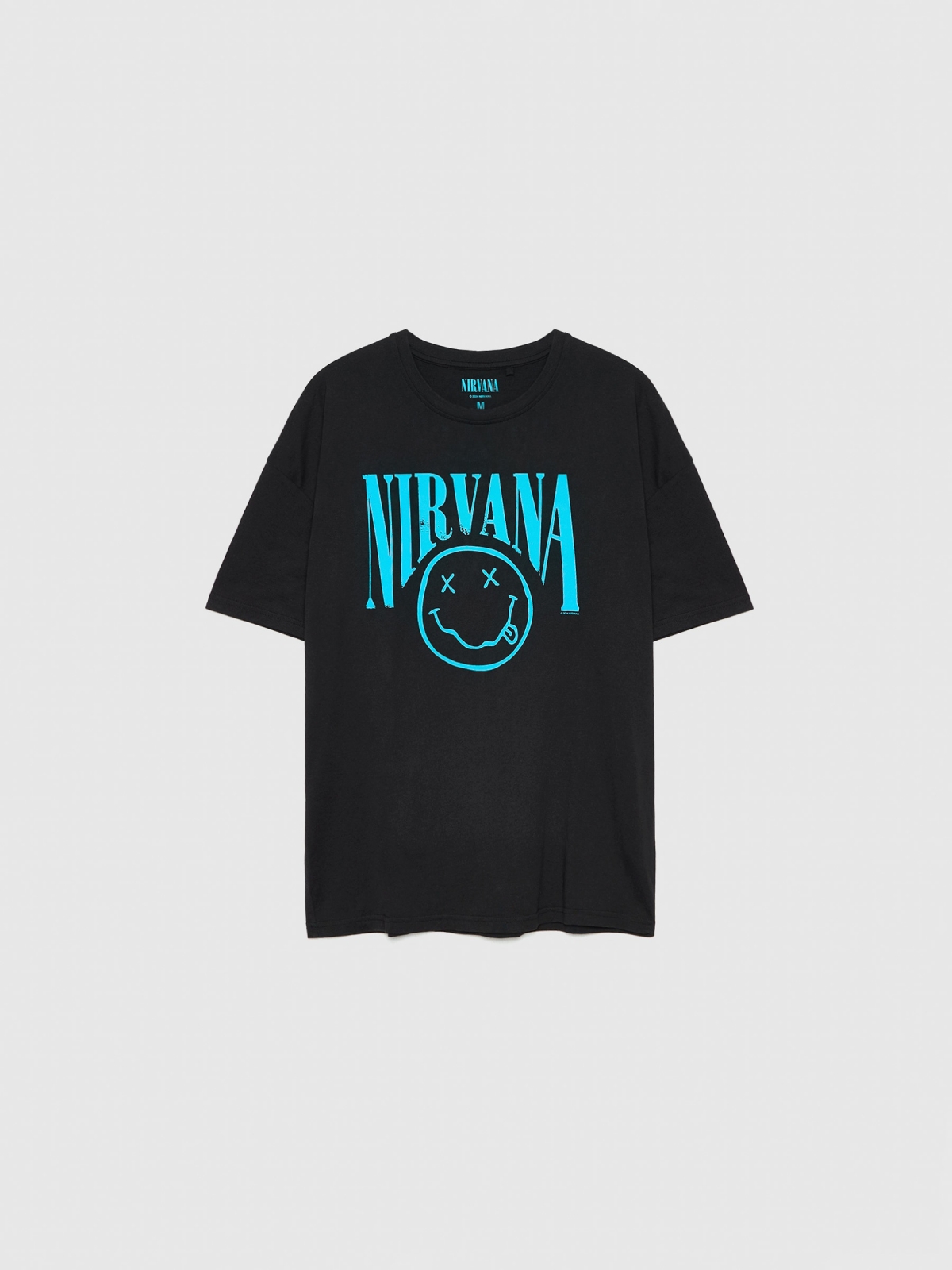  Camiseta Nirvana negro vista frontal