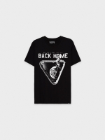 %Pto% Space T-shirt black front view