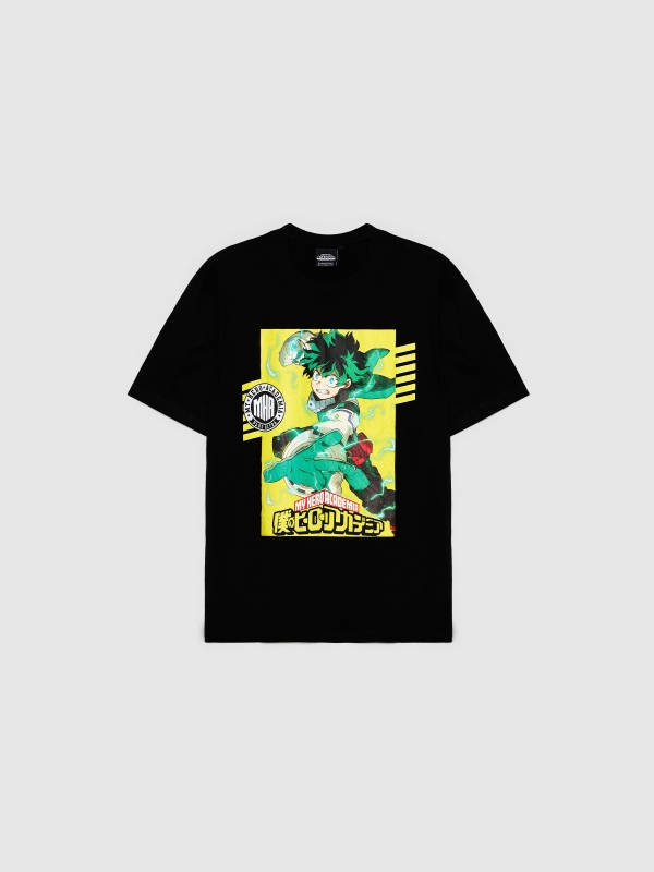  T-shirt My Hero Academy preto vista frontal