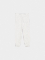 %Pto% Calça jogger básico cinza melange vista frontal