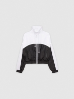 %Pto% Colour block jacket black front view