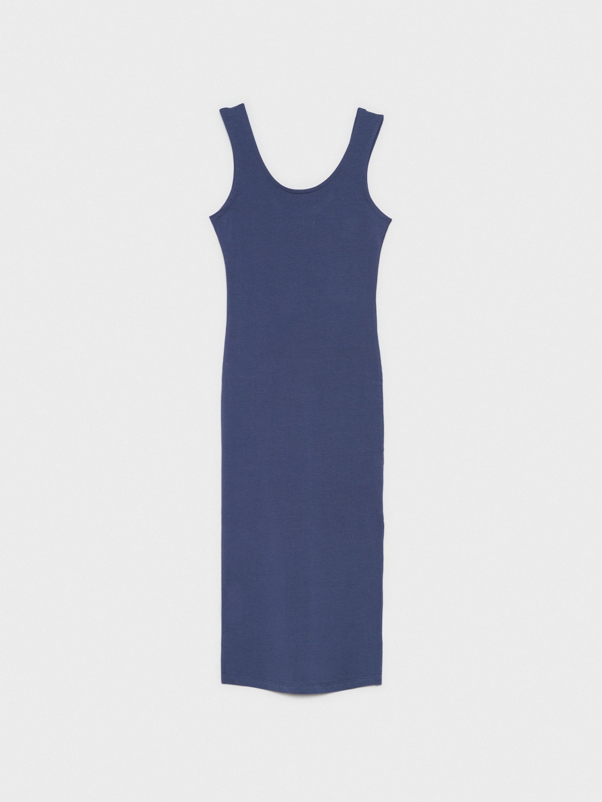  Slits midi dress blue front view