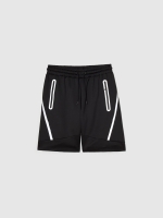 %Pto% Bermuda jogger negro vista frontal