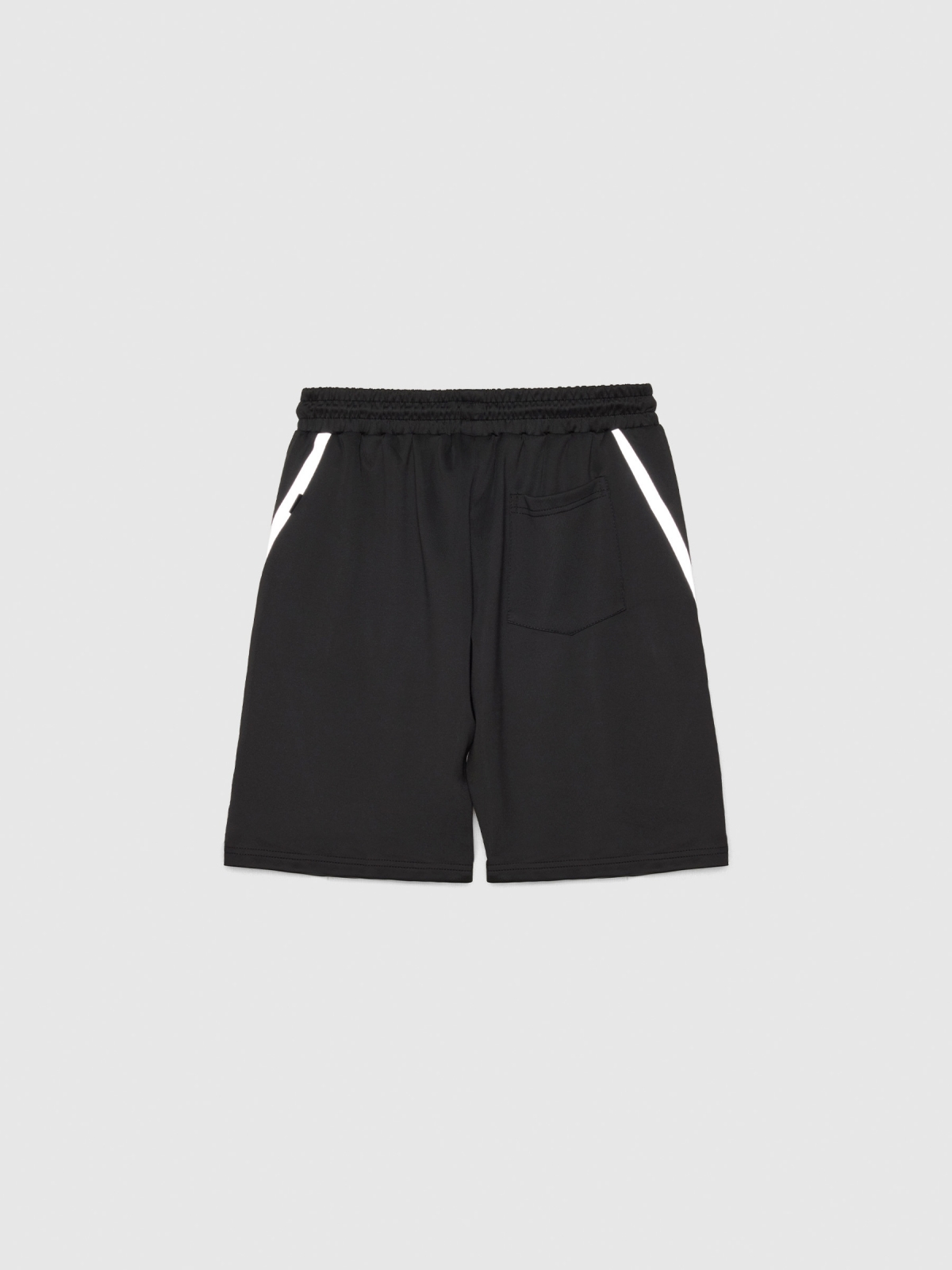 Jogger shorts black back view