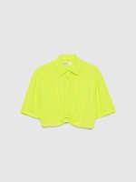 %Pto% Camisa com argolas lima vista frontal