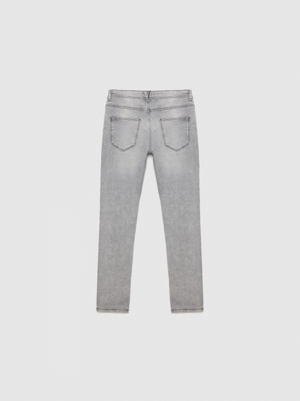 Jeans regular denim gris gris vista trasera