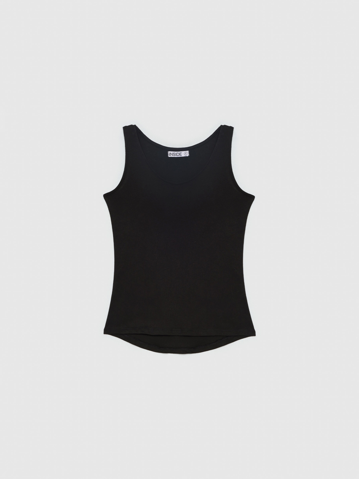  Basic tank t-shirt black front view