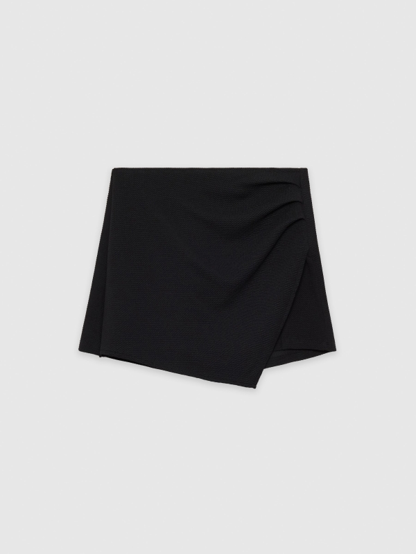  Mini skort skirt black front view