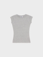 %Pto% Basic short-sleeved T-shirt grey