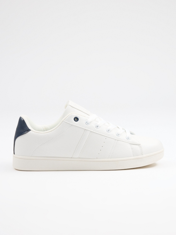 Classic casual sneaker white profile view