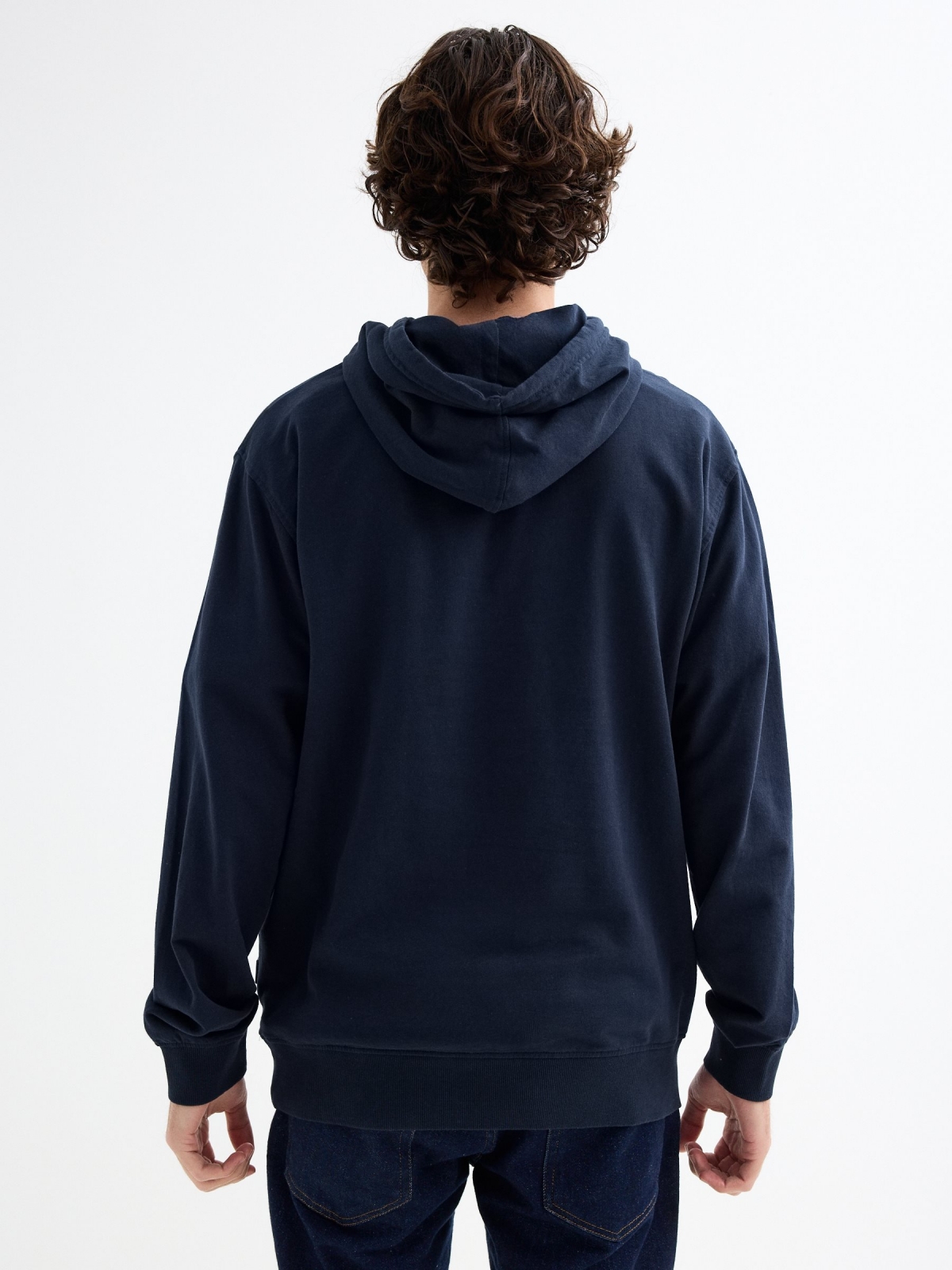 Westside Sweatshirt indigo blue middle back view