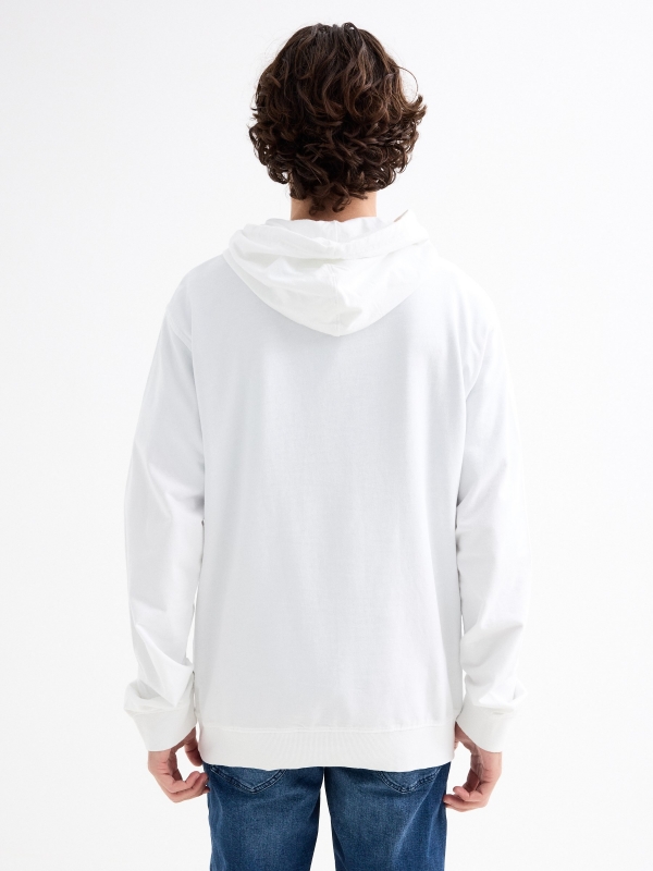 Sweatshirts Westside branco vista meia traseira