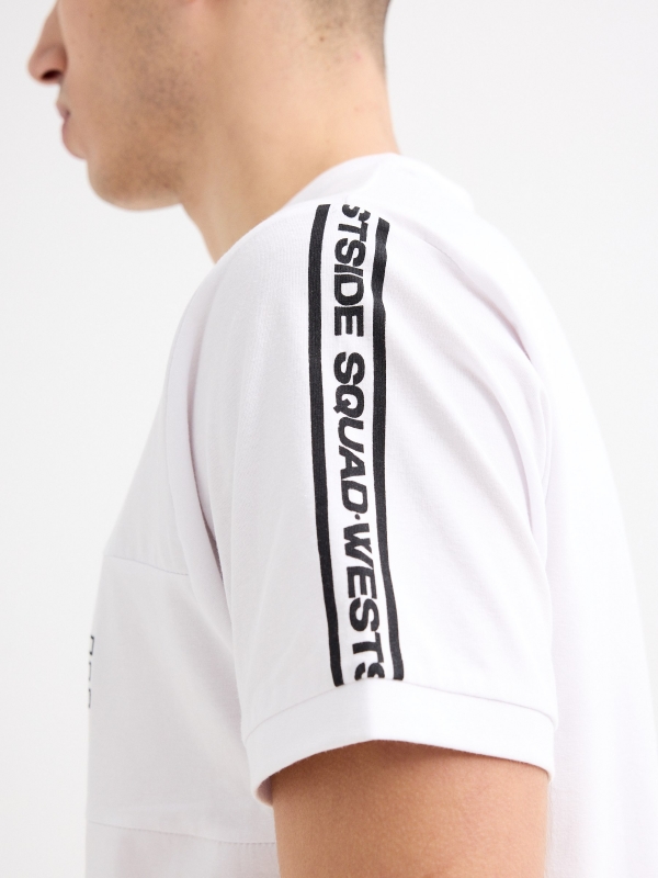 Camiseta Westside blanco vista detalle