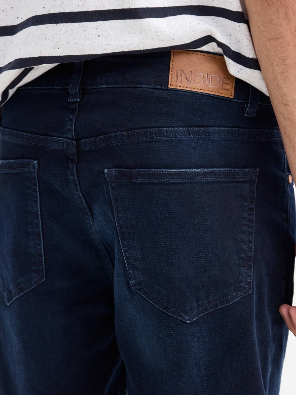 Bermudas denim slim azul vista detalle