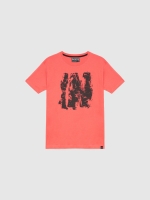 %Pto% INSIDE urban T-shirt red front view