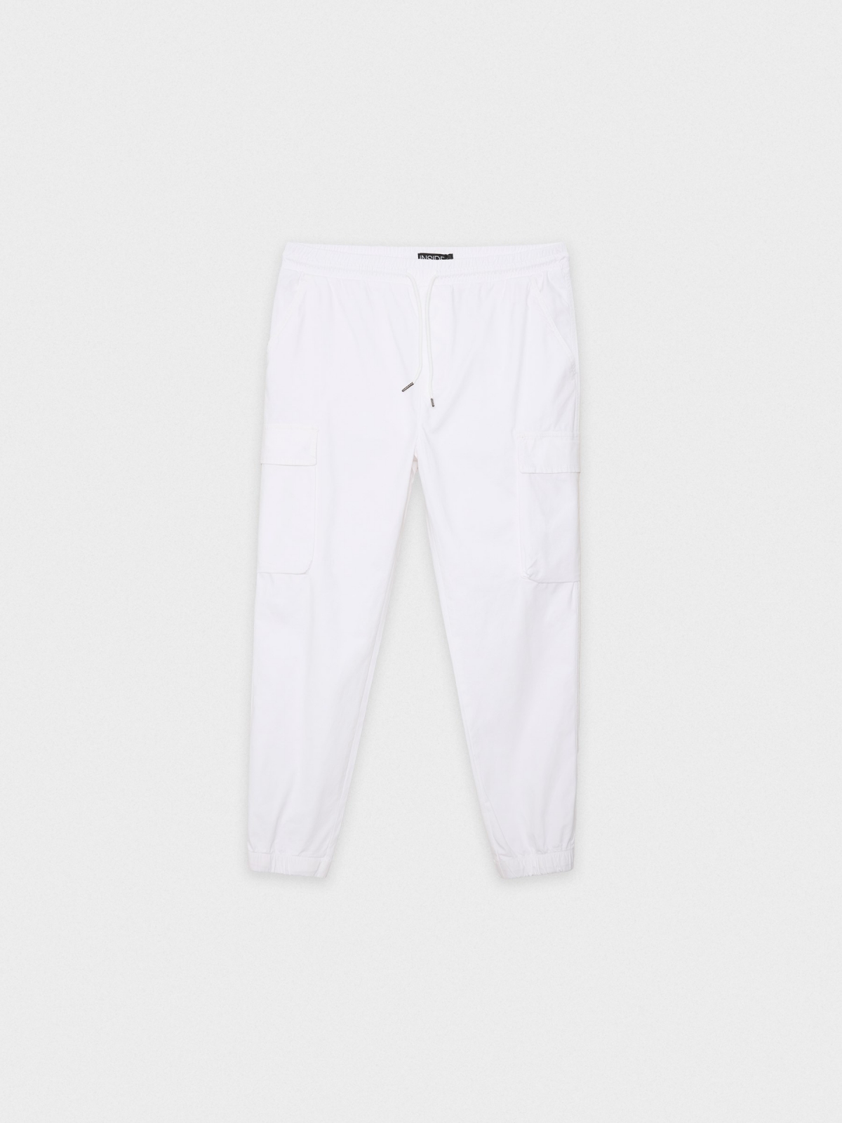  Jogger vários bolsos branco