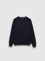 %Pto% Pullover Redondo Básico azul vista frontal