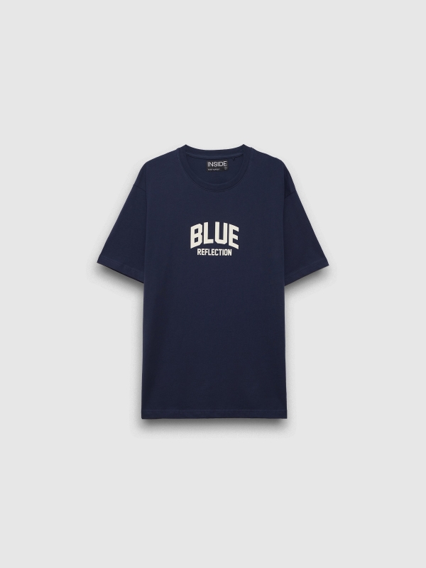  Camiseta manga corta Blue Reflection azul marino vista frontal