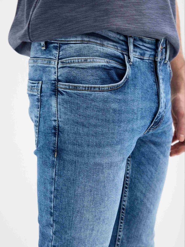 Jean superslim 5 pockets blue detail view