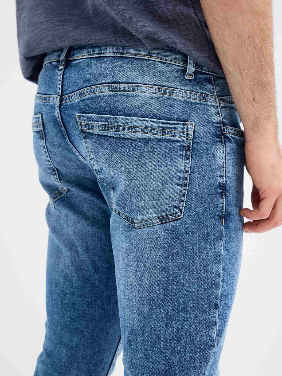 Jean superslim 5 pockets blue detail view