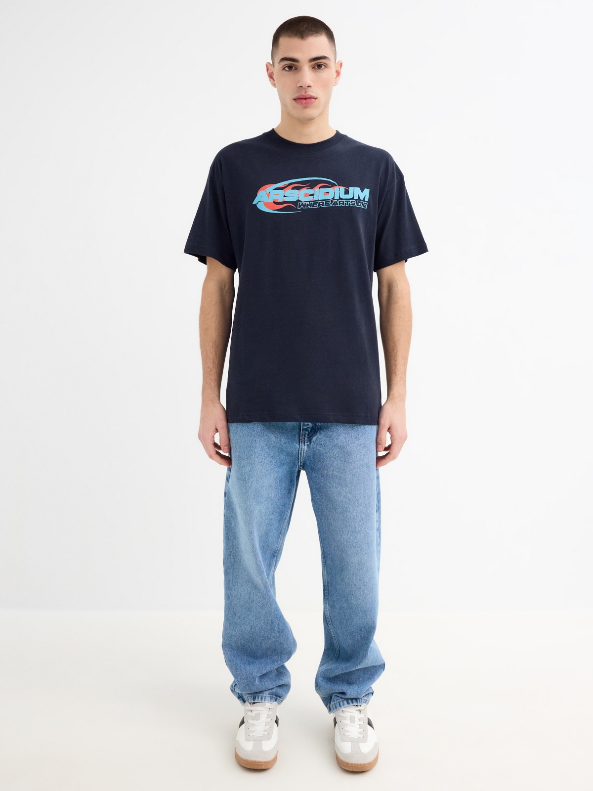 T-shirt Arscidium navy general front view