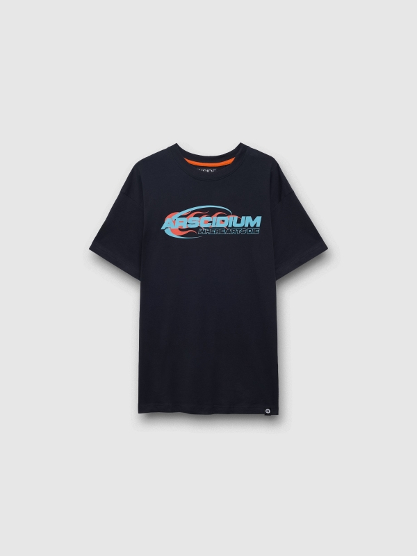  Camiseta Arscidium azul marinho vista frontal