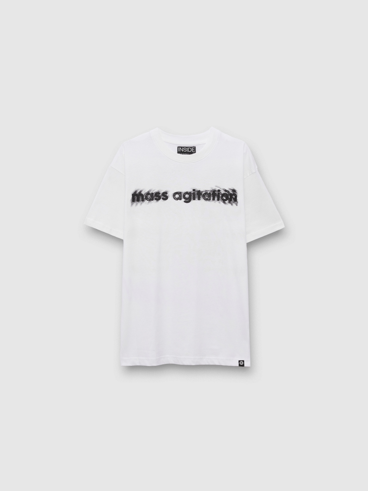  Camiseta Mass Agitation blanco vista frontal