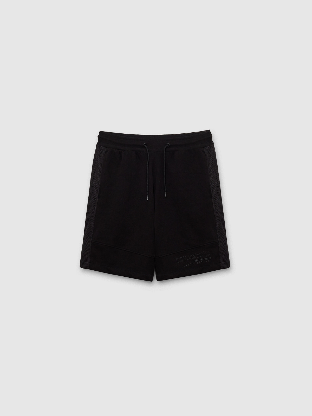  Bermuda jogger sporty negro vista frontal