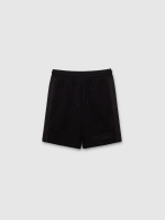 %Pto% Bermuda jogger sporty negro vista frontal