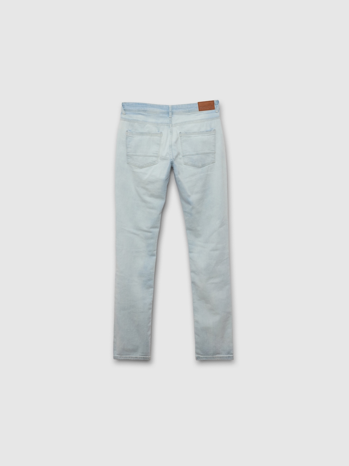 Jeans slim azul claro azul vista trasera