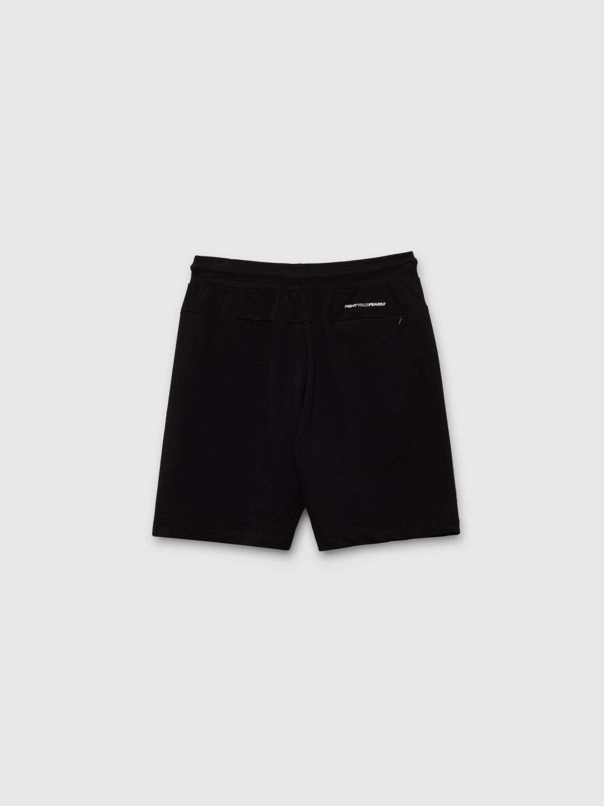 Bermuda Jogger Plush black black back view