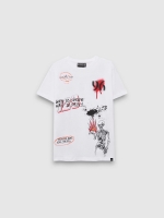%Pto% Camiseta End is near blanco vista frontal