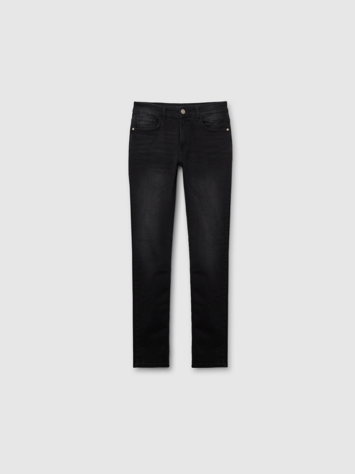  Jeans regular rotos negro vista frontal