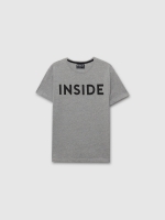%Pto% Camiseta básica "INSIDE" melange medio vista frontal