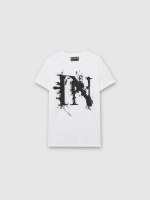 %Pto% Short sleeve printed t-shirt Inside white front view