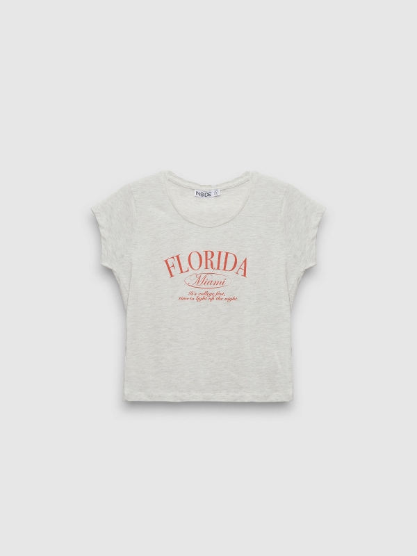  Camiseta manga corta Florida melange claro vista frontal