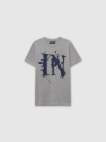 %Pto% Camiseta manga corta estampado Inside melange medio vista frontal