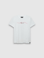 %Pto% Short sleeve Refreshment T-shirt white front view