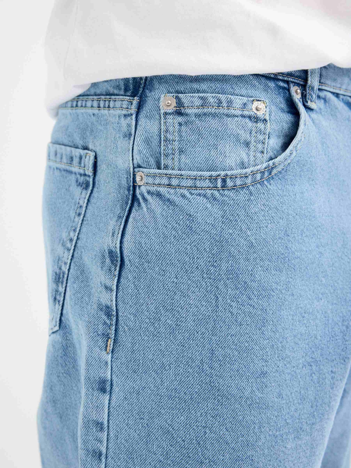 Baggy Denim Jeans blue detail view