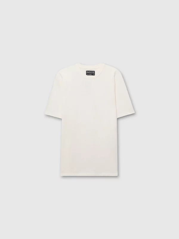 White platform low sneakers white zenithal view