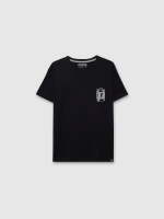 %Pto% Camiseta manga curta Pila preto vista frontal